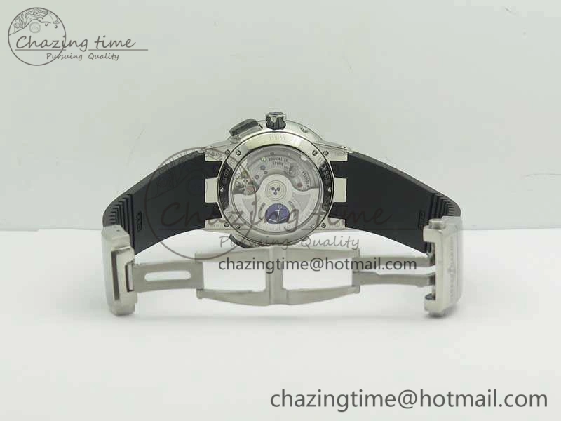 Executive Toro SS TWA 1:1 Best Edition Black Dial On Rubber Strap Asian UN-32