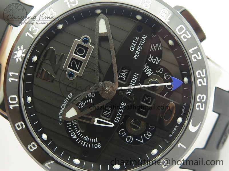 Executive Toro SS TWA 1:1 Best Edition Black Dial On Rubber Strap Asian UN-32