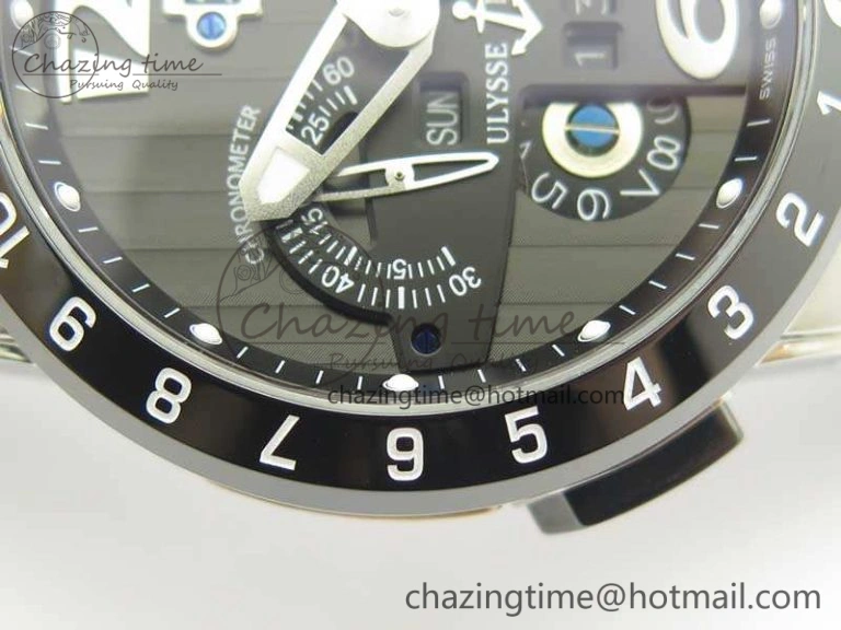 Executive Toro SS TWA 1:1 Best Edition Black Dial On Rubber Strap Asian UN-32