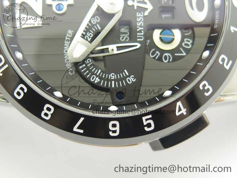 Executive Toro SS TWA 1:1 Best Edition Black Dial On Rubber Strap Asian UN-32