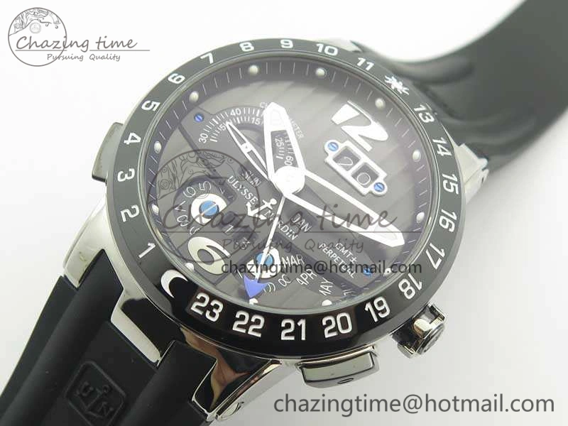 Executive Toro SS TWA 1:1 Best Edition Black Dial On Rubber Strap Asian UN-32