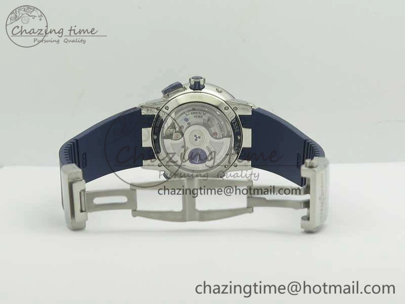 Executive Toro SS TWA 1:1 Best Edition Blue Dial On Rubber Strap Asian UN-32