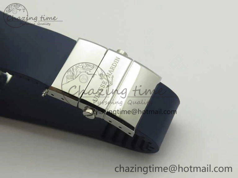 Executive Toro SS TWA 1:1 Best Edition Blue Dial On Rubber Strap Asian UN-32