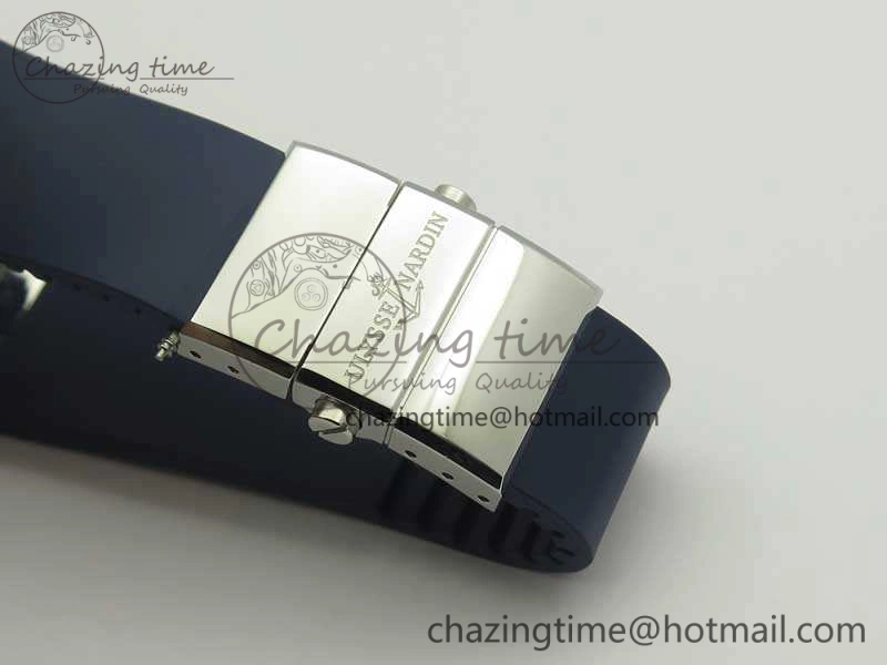 Executive Toro SS TWA 1:1 Best Edition Blue Dial On Rubber Strap Asian UN-32