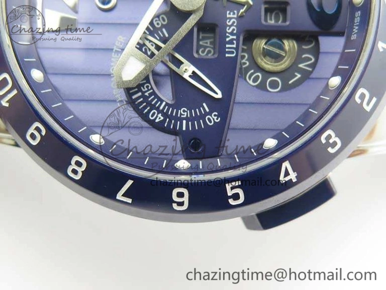 Executive Toro SS TWA 1:1 Best Edition Blue Dial On Rubber Strap Asian UN-32