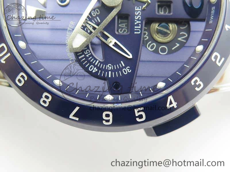 Executive Toro SS TWA 1:1 Best Edition Blue Dial On Rubber Strap Asian UN-32