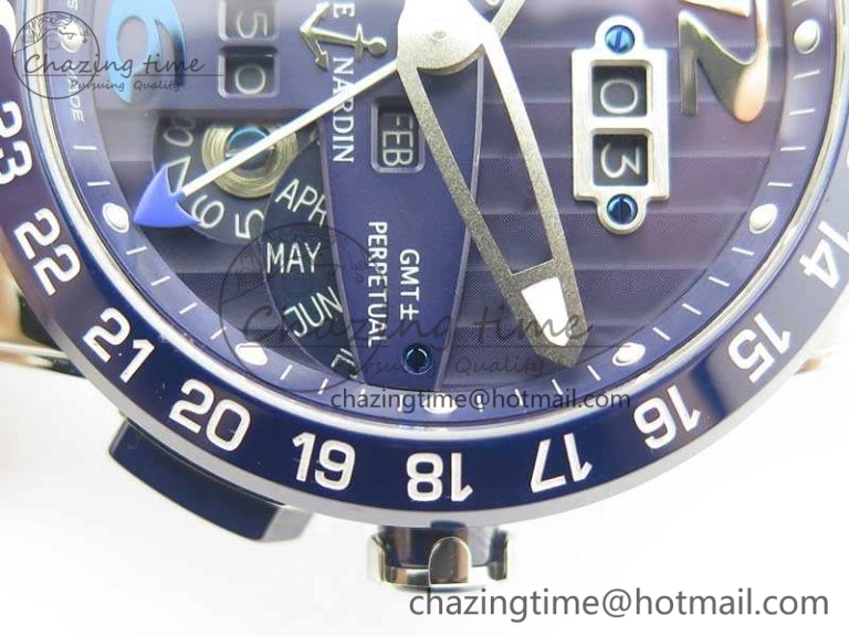 Executive Toro SS TWA 1:1 Best Edition Blue Dial On Rubber Strap Asian UN-32