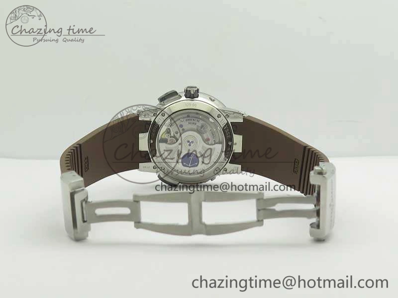 Executive Toro SS TWA 1:1 Best Edition Brown Dial On Rubber Strap Asian UN-32