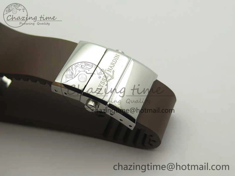 Executive Toro SS TWA 1:1 Best Edition Brown Dial On Rubber Strap Asian UN-32