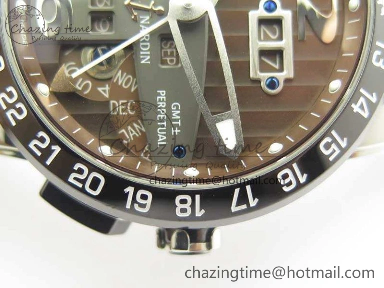 Executive Toro SS TWA 1:1 Best Edition Brown Dial On Rubber Strap Asian UN-32
