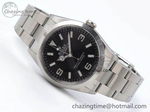 Explorer 124270 36mm 904L Steel Clean 1:1 Best Edition Black Dial on SS Bracelet VR3230