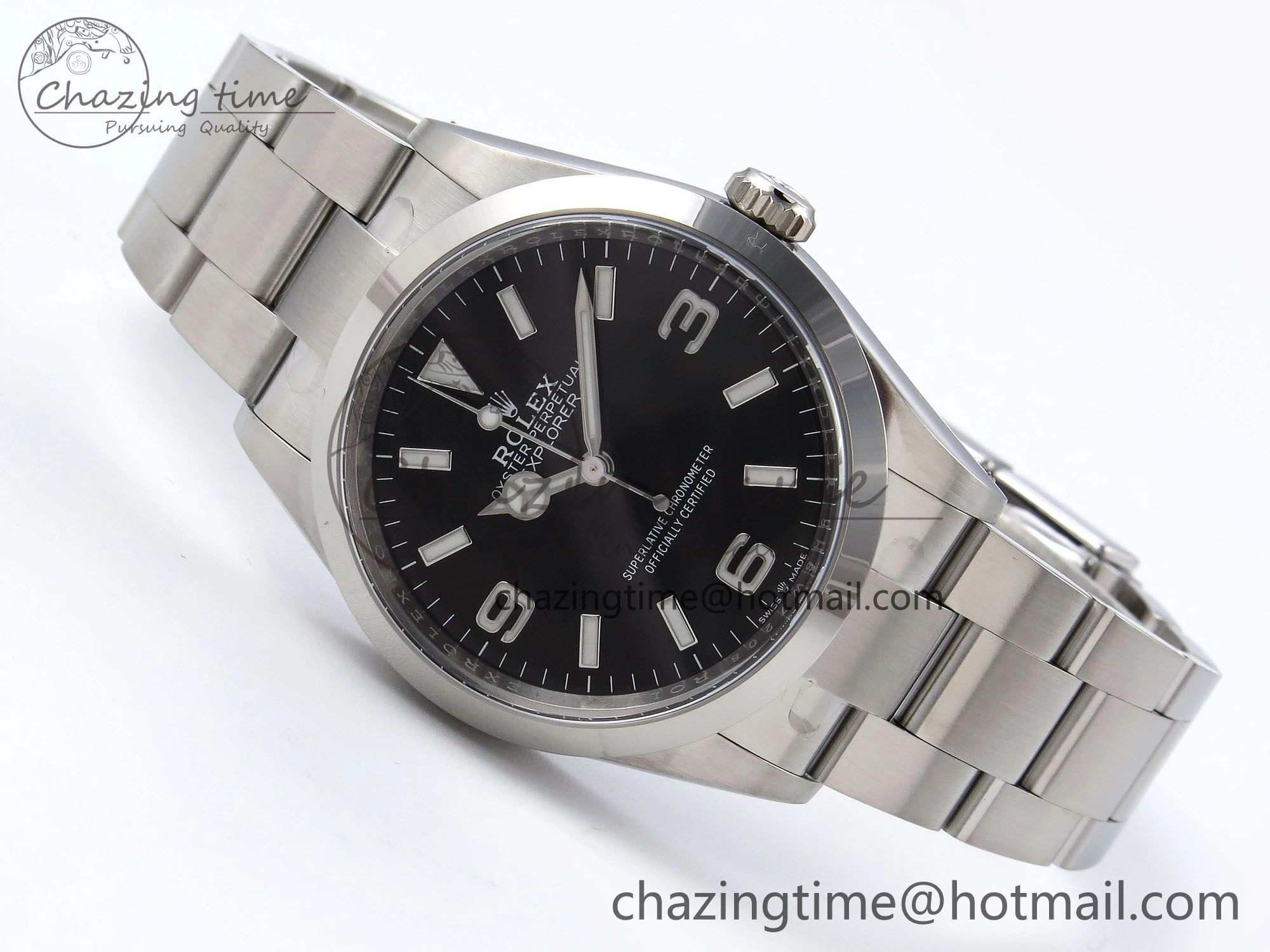 Explorer 124270 36mm 904L Steel Clean 1:1 Best Edition Black Dial on SS Bracelet VR3230
