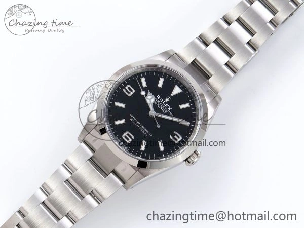Explorer 124270 36mm 904L Steel Clean 1:1 Best Edition Black Dial on SS Bracelet VR3230