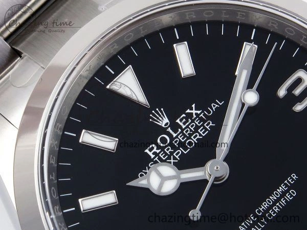 Explorer 124270 36mm 904L Steel Clean 1:1 Best Edition Black Dial on SS Bracelet VR3230