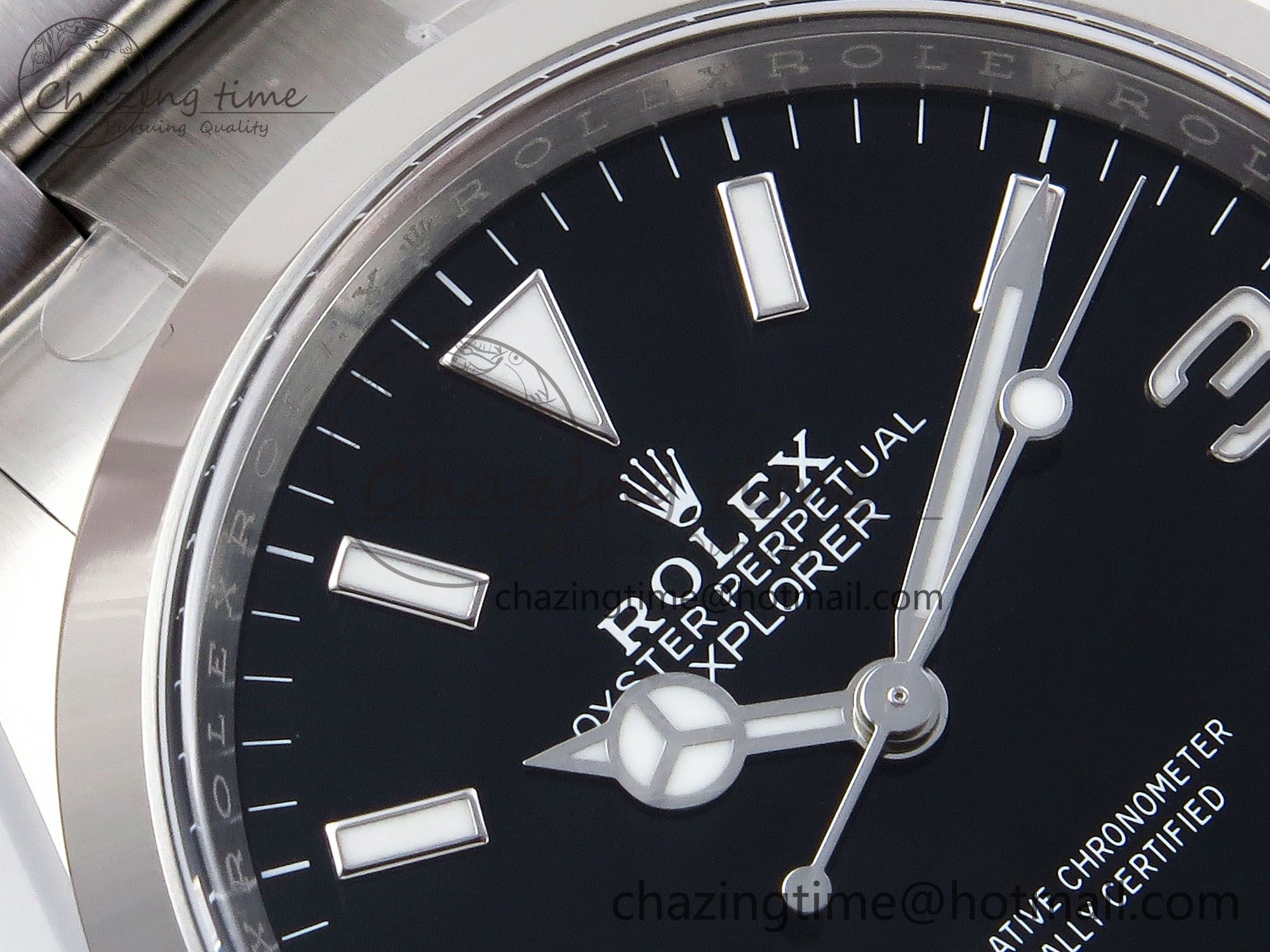 Explorer 124270 36mm 904L Steel Clean 1:1 Best Edition Black Dial on SS Bracelet VR3230