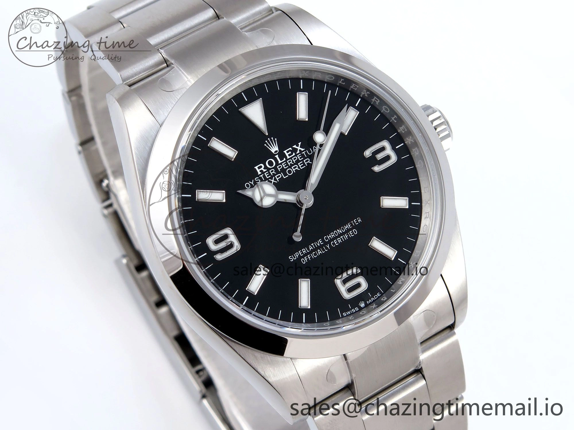 Explorer 124270 36mm 904L Steel VSF 1:1 Best Edition Black Dial on SS Bracelet VS3230
