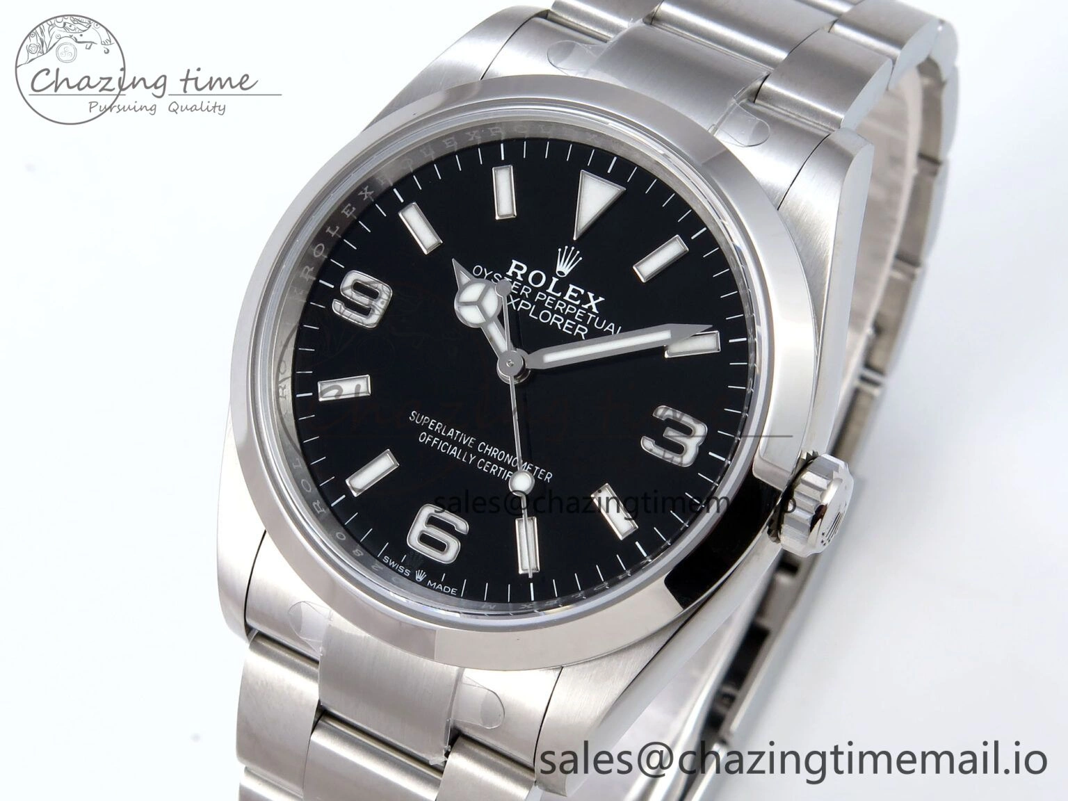 Explorer 124270 36mm 904L Steel VSF 1:1 Best Edition Black Dial on SS Bracelet VS3230