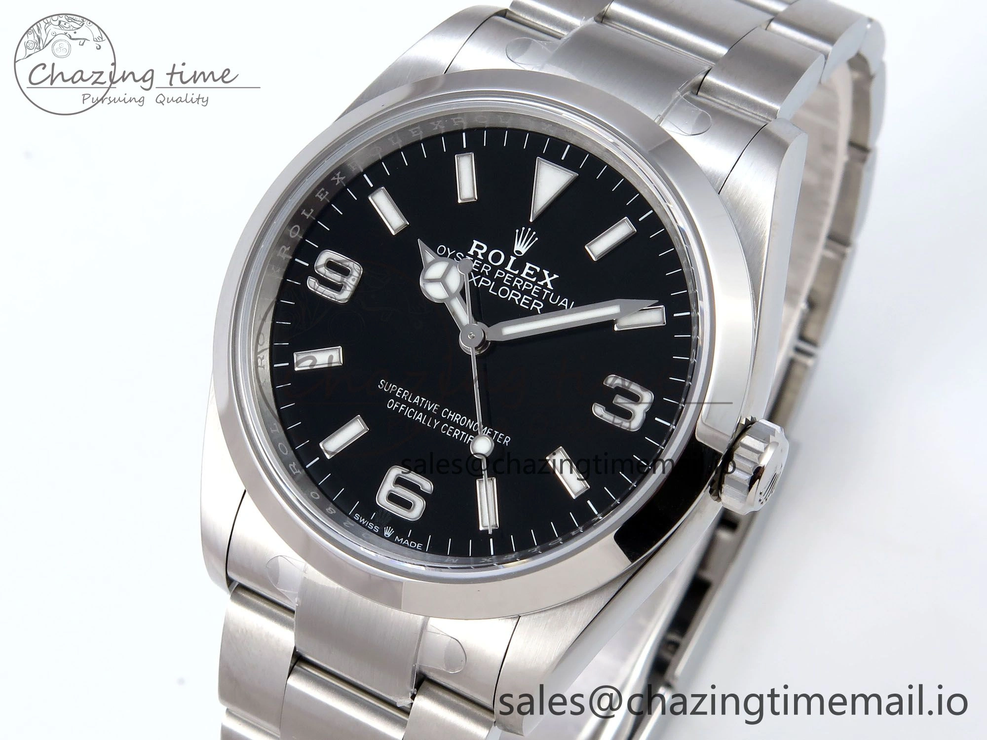 Explorer 124270 36mm 904L Steel VSF 1:1 Best Edition Black Dial on SS Bracelet VS3230