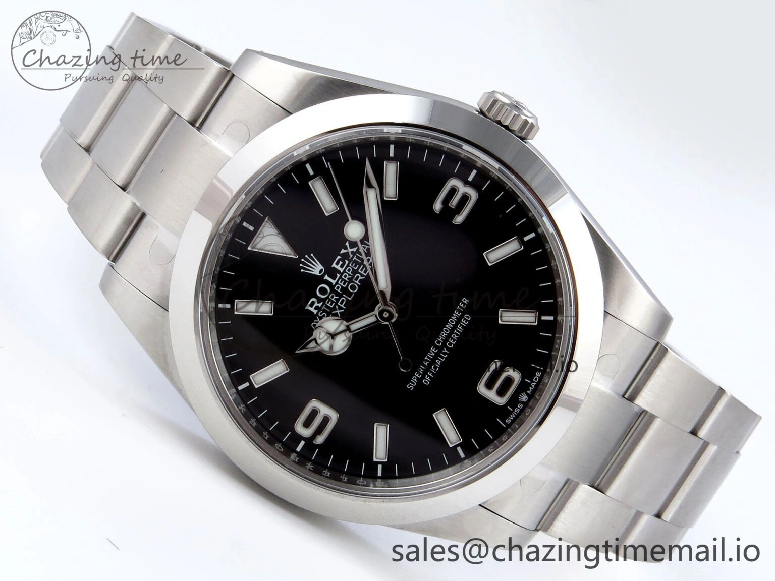 Explorer 124270 40mm 904L Steel VSF 1:1 Best Edition Black Dial on SS Bracelet VS3230