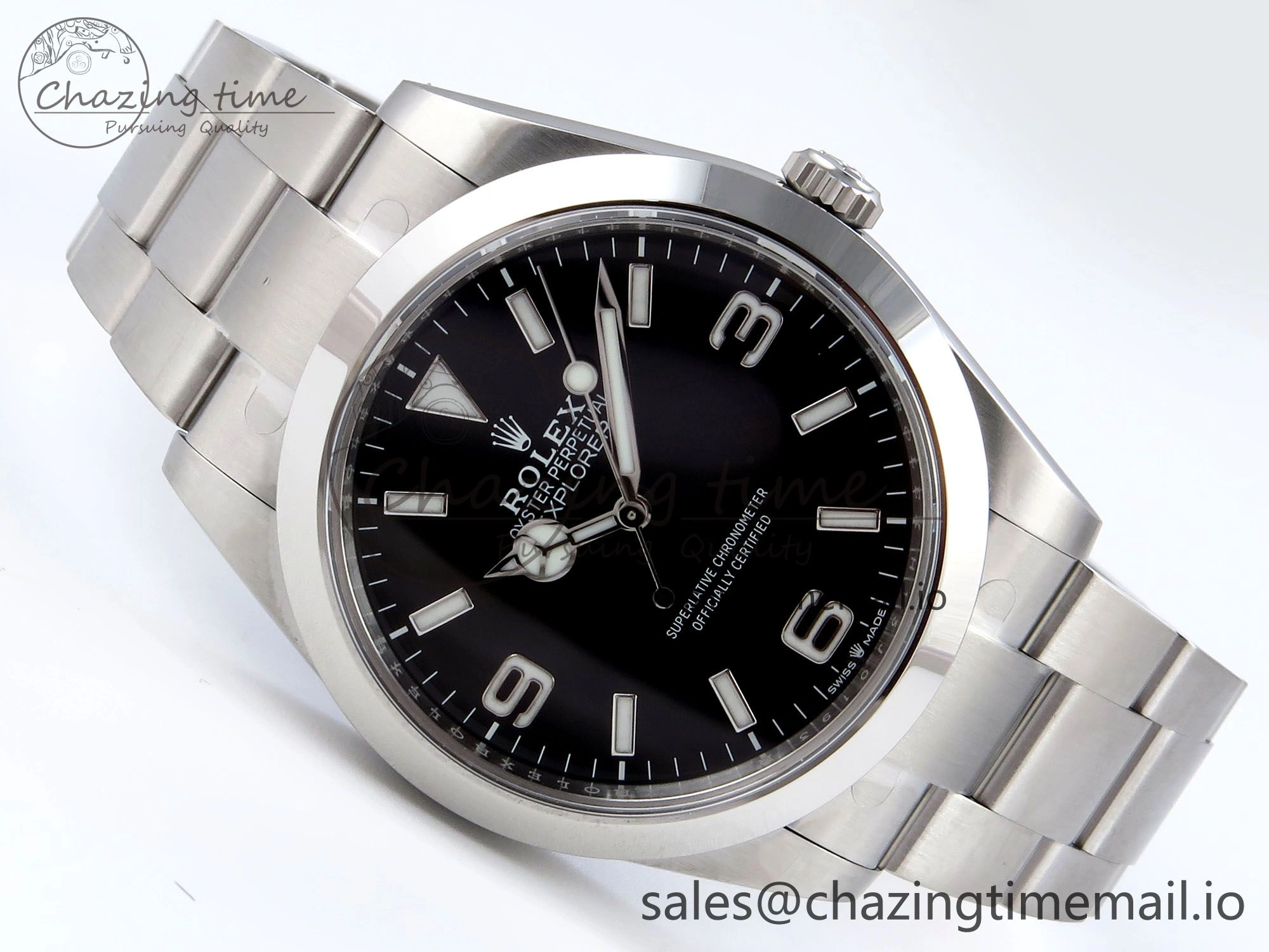Explorer 124270 40mm 904L Steel VSF 1:1 Best Edition Black Dial on SS Bracelet VS3230