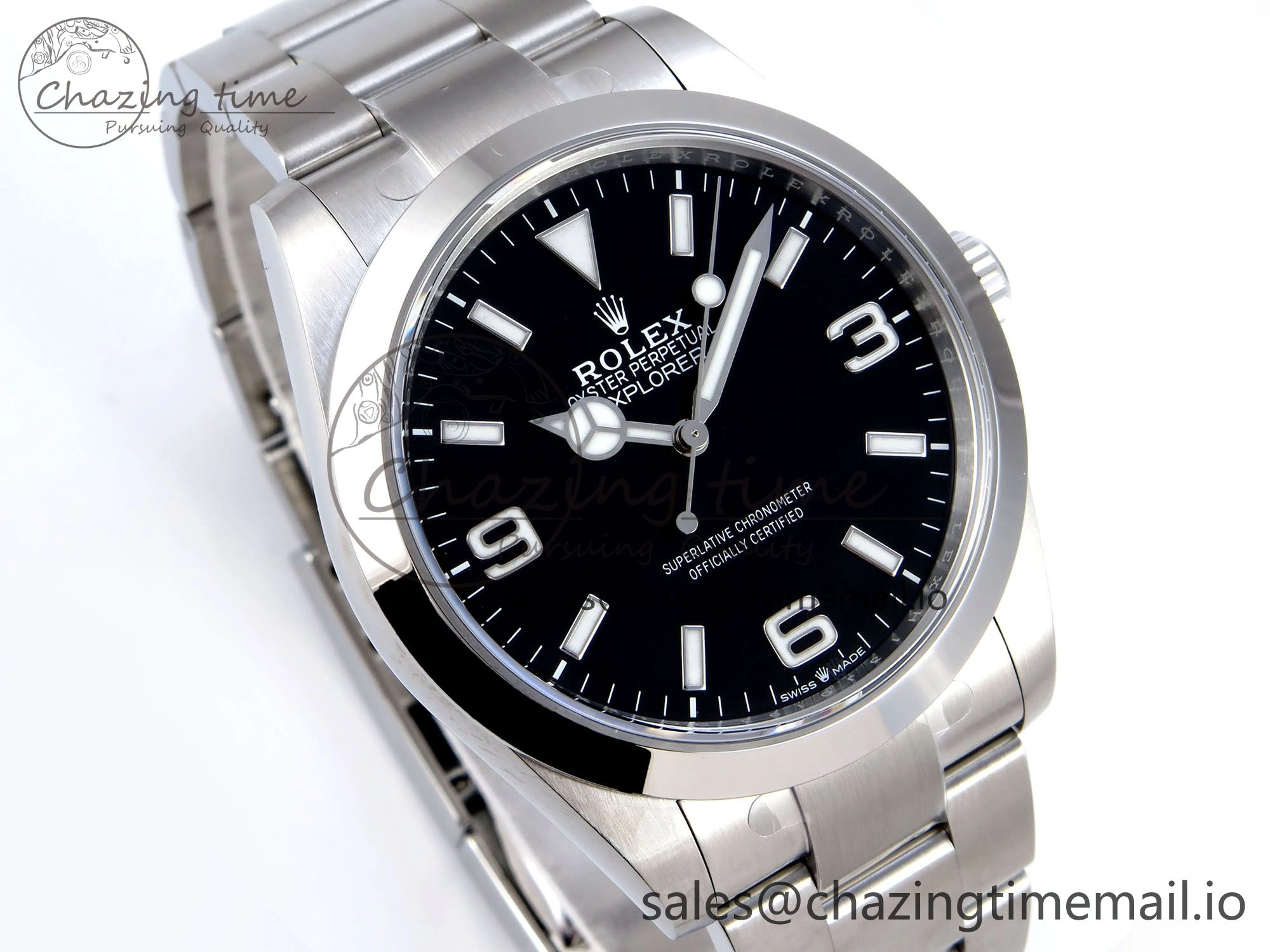 Explorer 124270 40mm 904L Steel VSF 1:1 Best Edition Black Dial on SS Bracelet VS3230