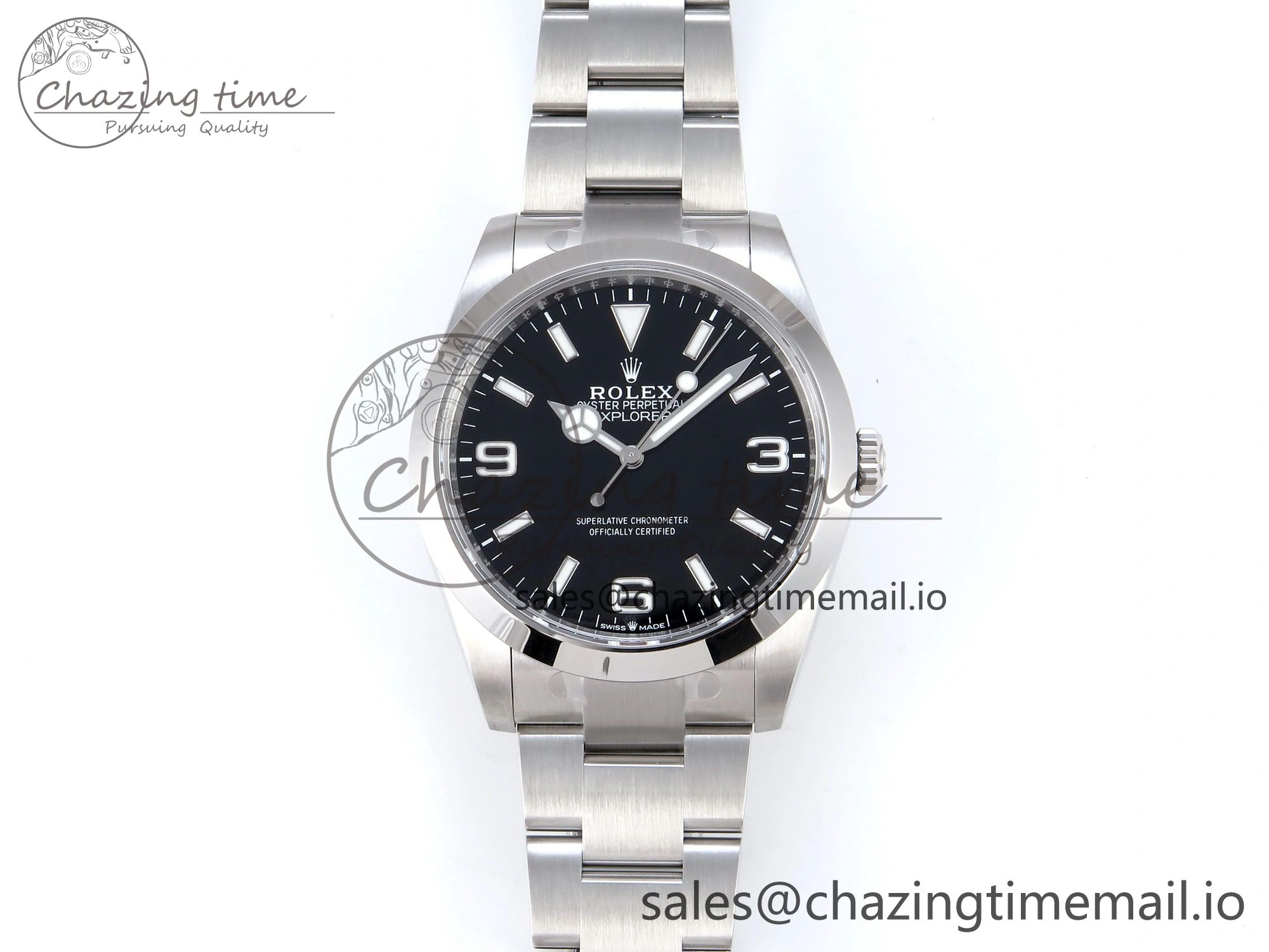 Explorer 124270 40mm 904L Steel VSF 1:1 Best Edition Black Dial on SS Bracelet VS3230