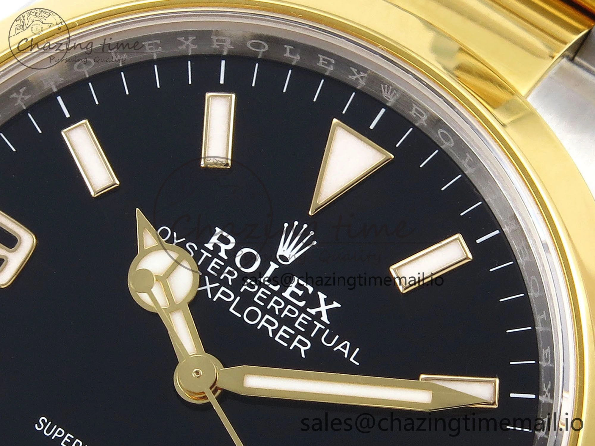 Explorer 124273 VSF 1:1 Best Edition 904L Steel Black Dial on SS YG Bracelet VS3230