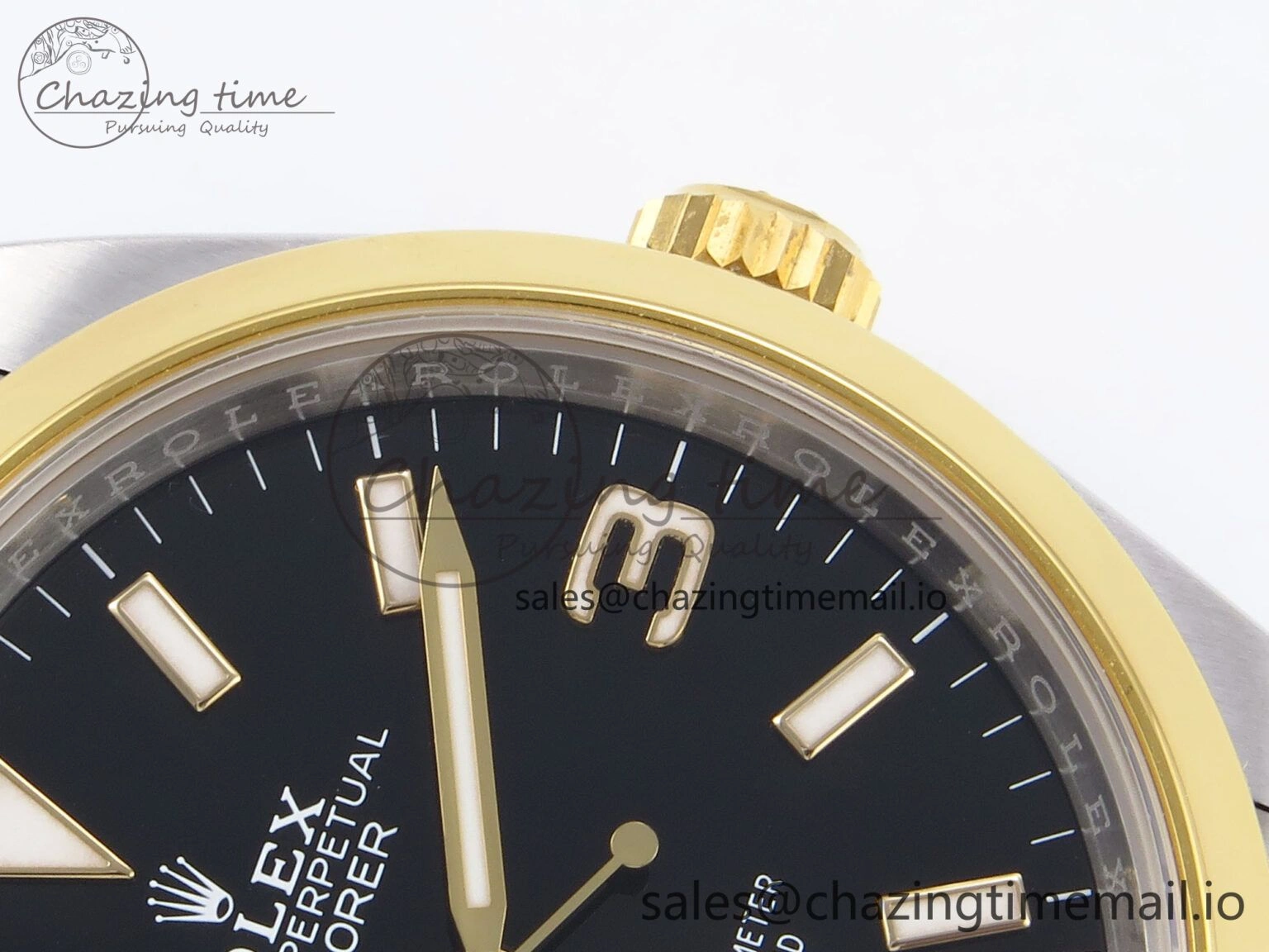 Explorer 124273 VSF 1:1 Best Edition 904L Steel Black Dial on SS YG Bracelet VS3230