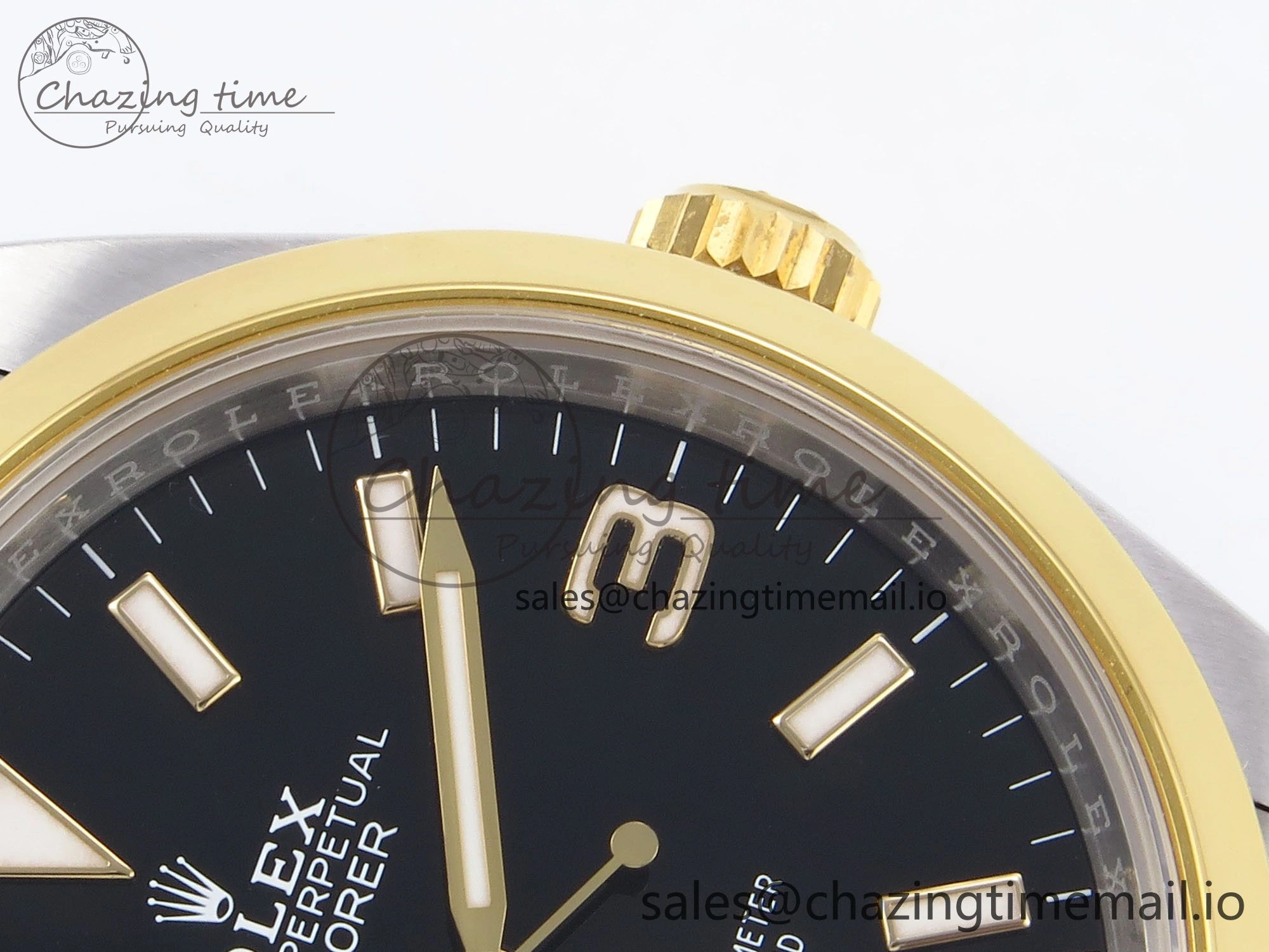Explorer 124273 VSF 1:1 Best Edition 904L Steel Black Dial on SS YG Bracelet VS3230