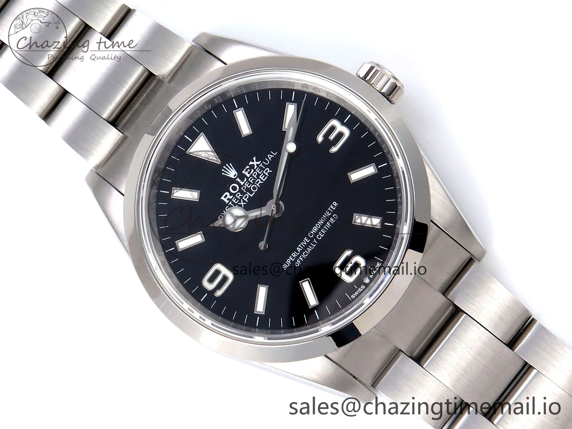 Explorer 36 904L Steel KRF 1:1 Best Edition Black Dial on SS Bracelet A2824 V2