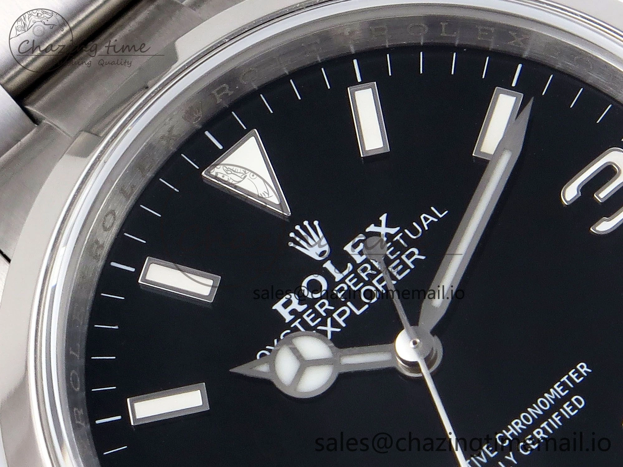 Explorer 36 904L Steel KRF 1:1 Best Edition Black Dial on SS Bracelet A2824 V2
