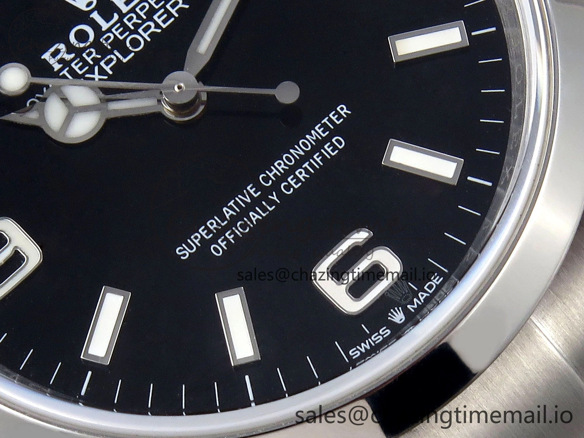 Explorer 36 904L Steel KRF 1:1 Best Edition Black Dial on SS Bracelet A2824 V2