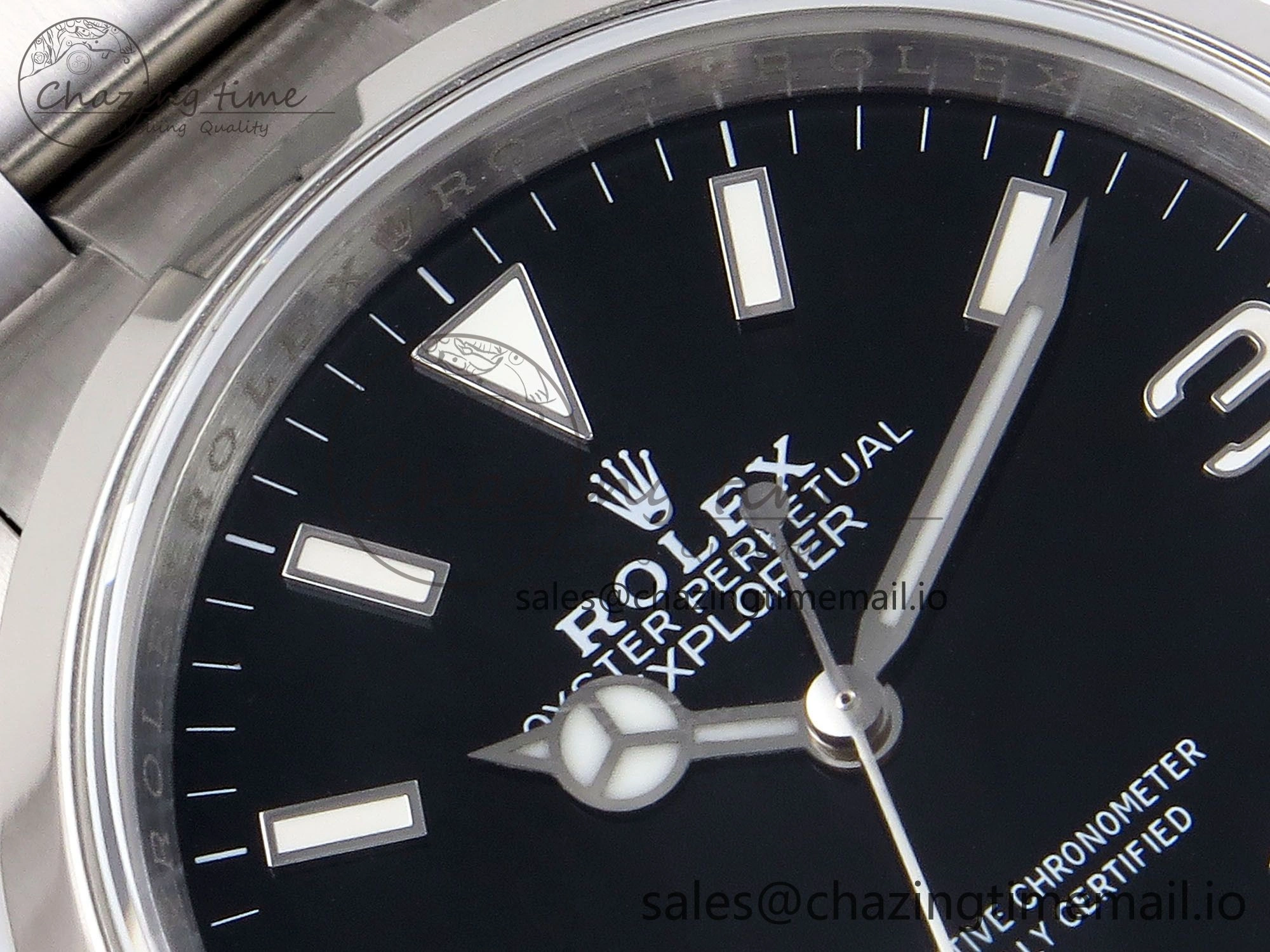 Explorer 36 904L Steel KRF 1:1 Best Edition Black Dial on SS Bracelet A2824