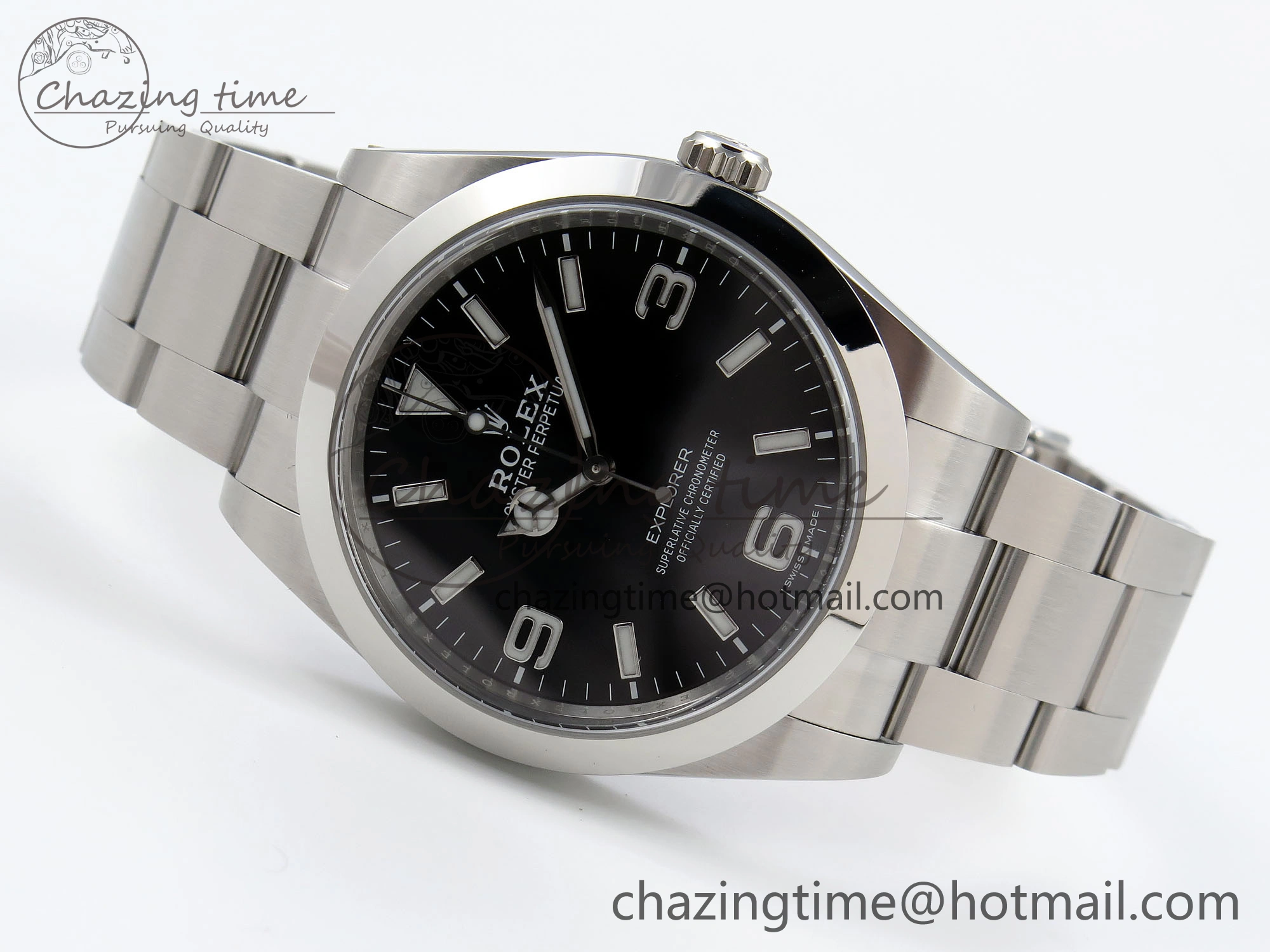 Explorer I 214270 39mm Clean 1:1 Best Edition Black Dial on SS Bracelet VR3132