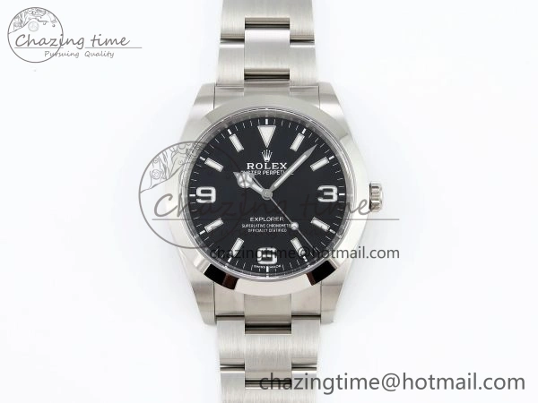 Explorer I 214270 39mm Clean 1:1 Best Edition Black Dial on SS Bracelet VR3132