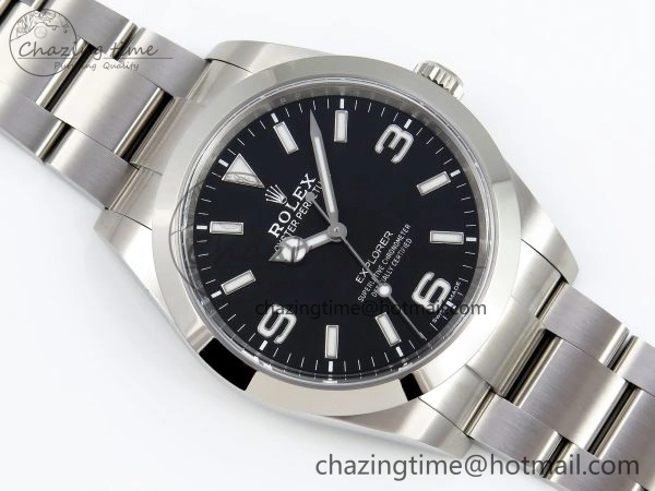 Explorer I 214270 39mm Clean 1:1 Best Edition Black Dial on SS Bracelet VR3132