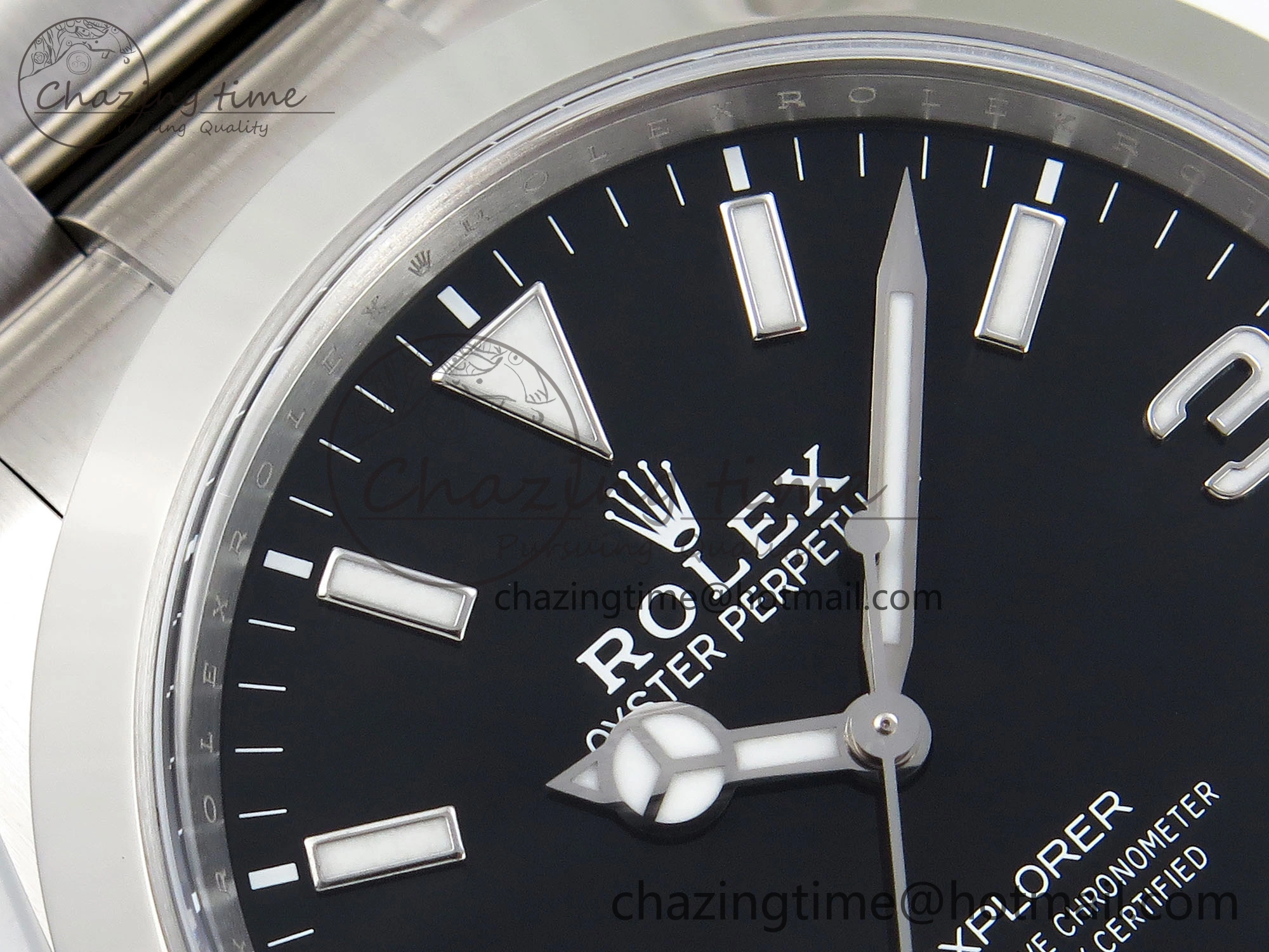 Explorer I 214270 39mm Clean 1:1 Best Edition Black Dial on SS Bracelet VR3132