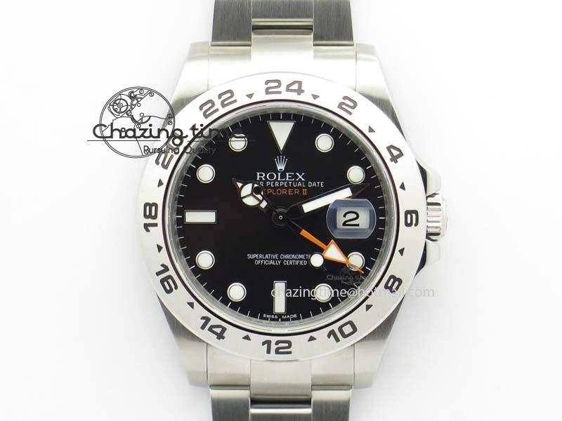 Explorer II 42mm 216570 1:1 Noob Best Edition Black Dial A3187 (Correct Hand Stack)