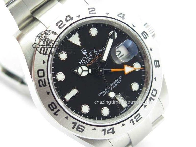 Explorer II 42mm 216570 1:1 Noob Best Edition Black Dial A3187 (Correct Hand Stack)