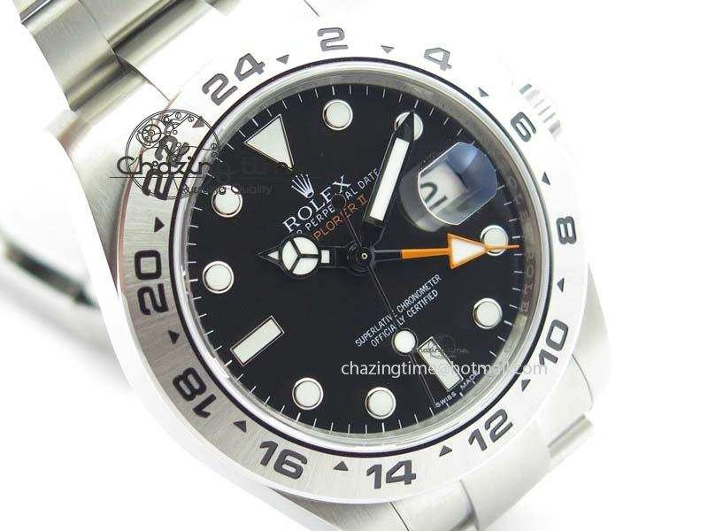 Explorer II 42mm 216570 1:1 Noob Best Edition Black Dial A3187 (Correct Hand Stack)