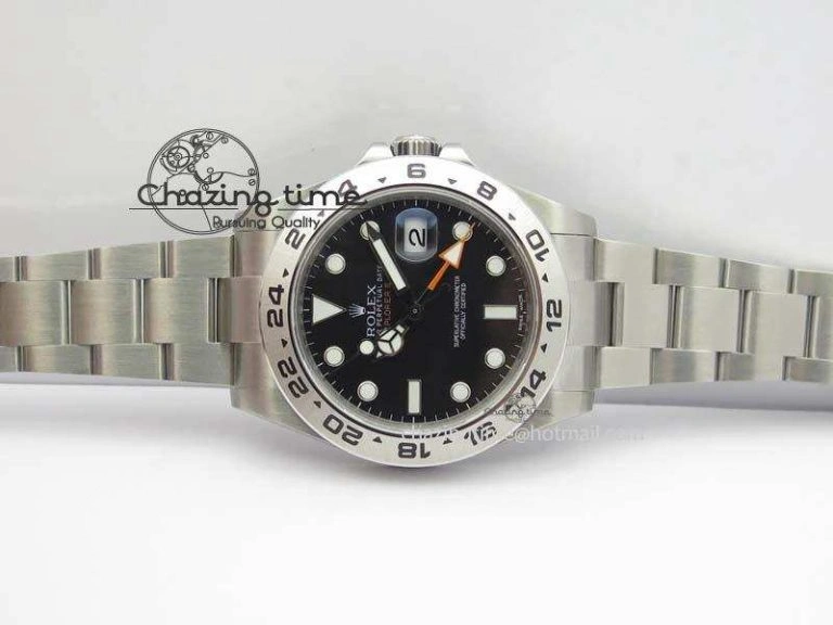 Explorer II 42mm 216570 1:1 Noob Best Edition Black Dial A3187 (Correct Hand Stack)