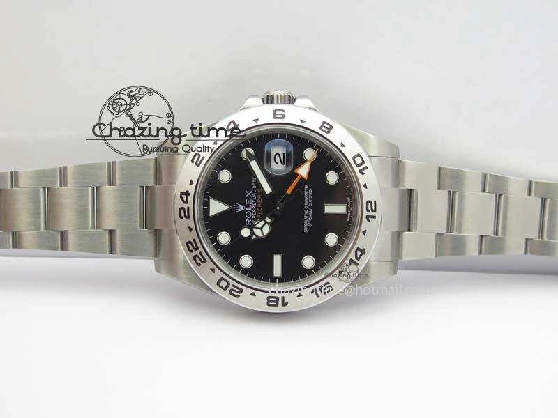 Explorer II 42mm 216570 1:1 Noob Best Edition Black Dial A3187 (Correct Hand Stack)