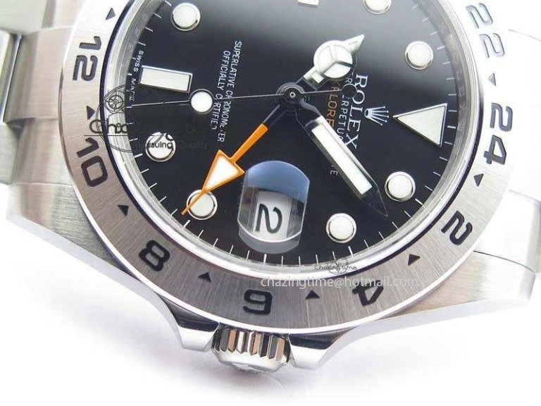 Explorer II 42mm 216570 1:1 Noob Best Edition Black Dial A3187 (Correct Hand Stack)