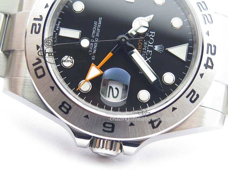 Explorer II 42mm 216570 1:1 Noob Best Edition Black Dial A3187 (Correct Hand Stack)