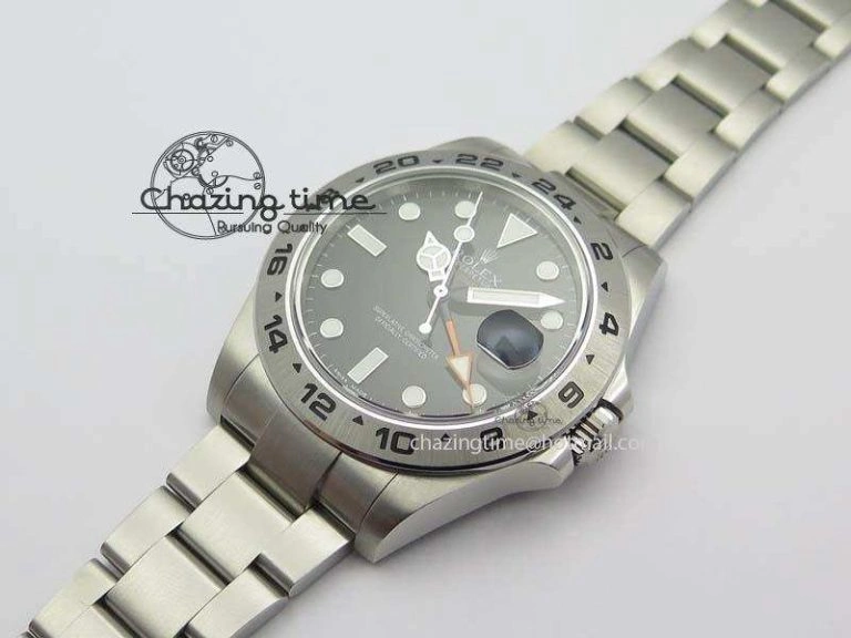 Explorer II 42mm 216570 1:1 Noob Best Edition Black Dial A3187 (Correct Hand Stack)