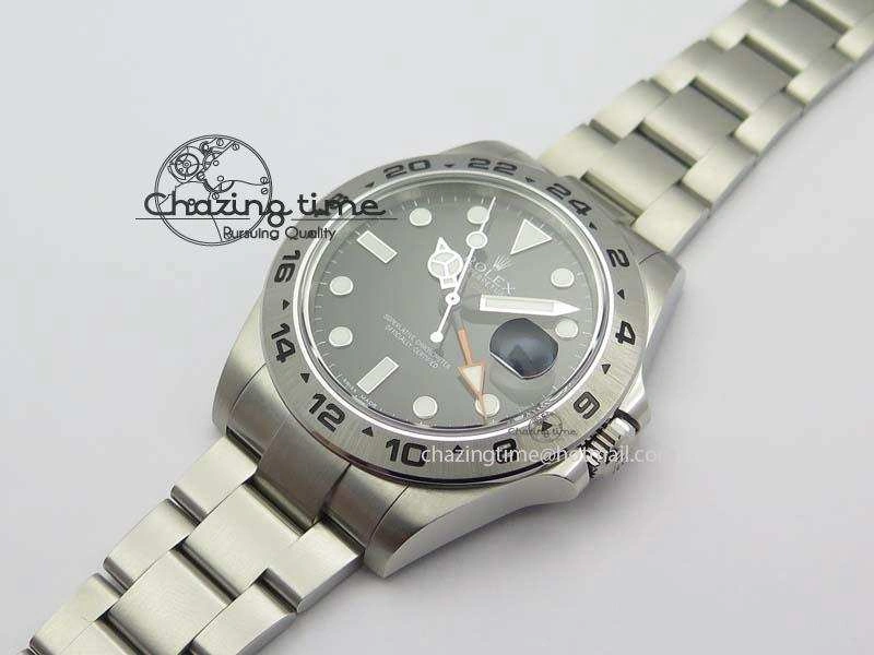 Explorer II 42mm 216570 1:1 Noob Best Edition Black Dial A3187 (Correct Hand Stack)