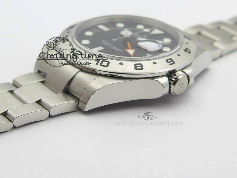 Explorer II 42mm 216570 1:1 Noob Best Edition Black Dial A3187 (Correct Hand Stack)