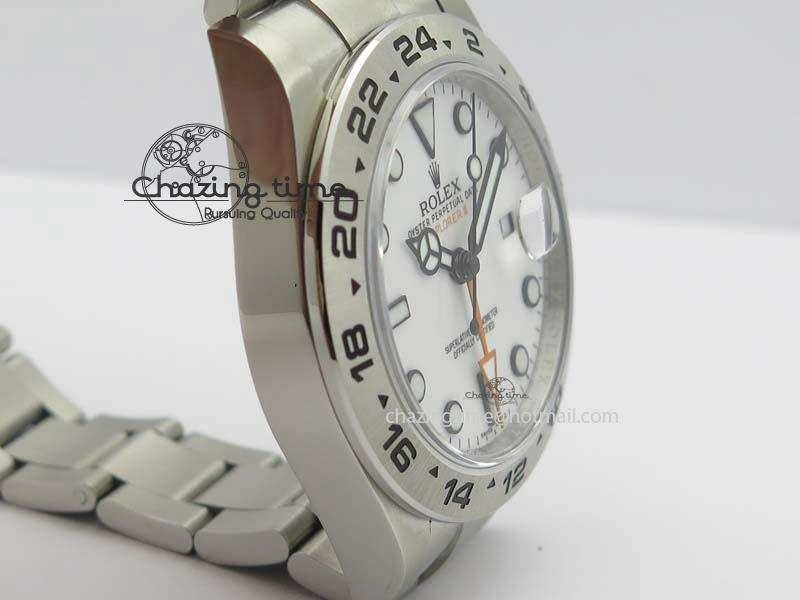 Explorer II 42mm 216570 1:1 Noob Best Edition White Dial A3187 (Correct Hand Stack)