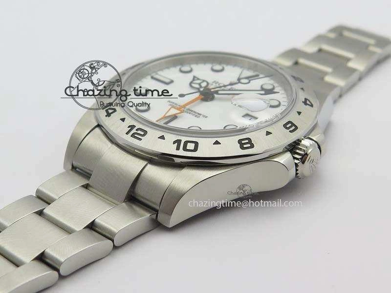 Explorer II 42mm 216570 1:1 Noob Best Edition White Dial A3187 (Correct Hand Stack)