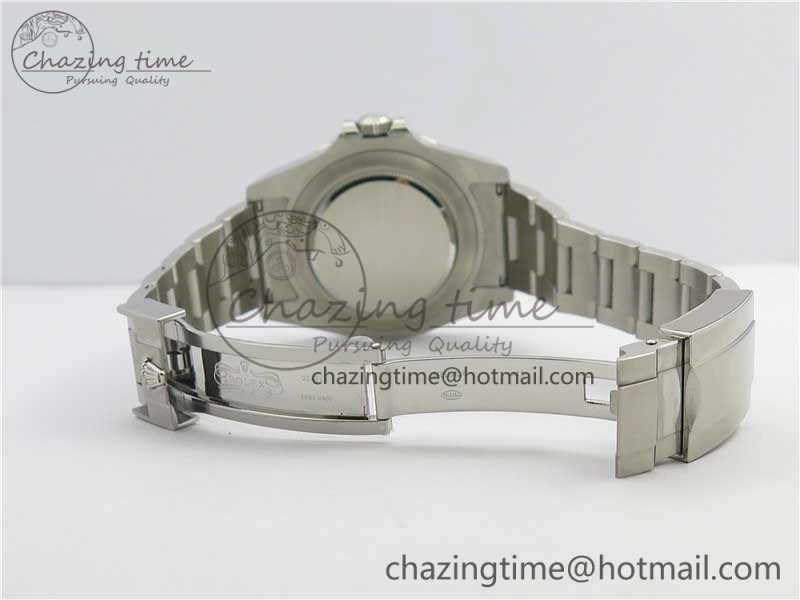 Explorer II 42mm 216570 Black 904L SS GMF 1:1 Best Edition White Dial on Bracelet A3186 (Correct Hand Stack)
